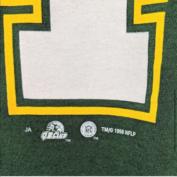 VTG '98 Brett Favre Shirt Large Green Bay Packers - Picture 6 of 8